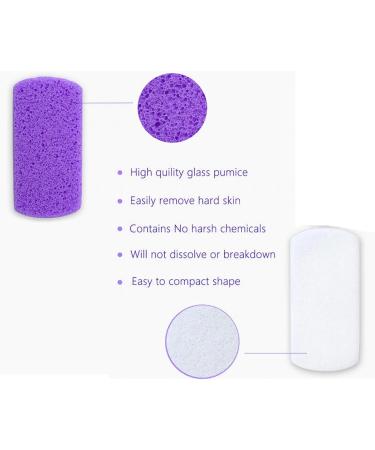 Feetss Cleaner - Glass Foot Dead Skin Remover Tool | Double Sided Foot Pumice Comfortable Pumice Stone Lightweight Feet Scrubber for Feet Exfoliation Callus Remover Dead Hard Skin - Buy Online on GoSupps.com