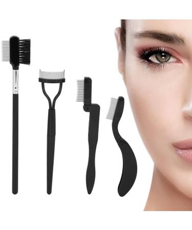4-Piece Folding Eyebrow Comb & Eyelash Separator Set - Portable Makeup Tools for Women | International Shipping Available - Buy Online on GoSupps.com