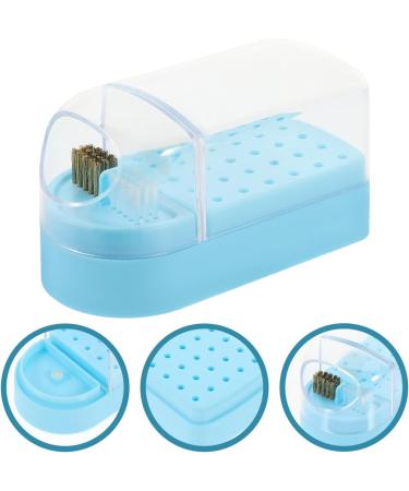 Beavorty Box grinding head nail drill organizers and storage drills nail drill bit holder manicure nail drill bits display rack cleaning brush bracket container nail plastic Grinding head Blue - Buy Online on GoSupps.com