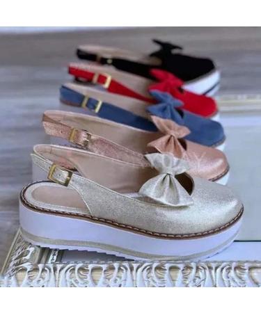Stylish Women's Leather Plateau Sandals - Closed Toe Ankle Straps Vintage Beach Design | Comfortable & Durable - Buy Online on GoSupps.com