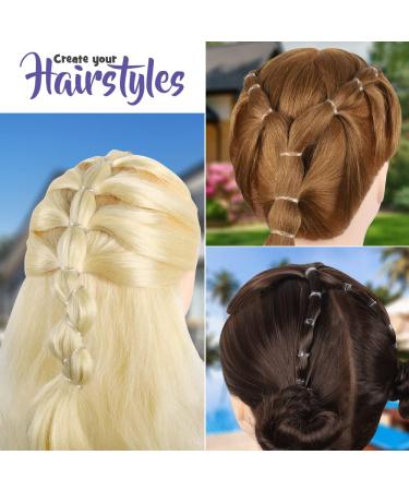 Fandamei 2000 Mini Transparent Hair Ties - Small Rubber Hair Straps for Women & Girls Hair Styling - Buy Online on GoSupps.com