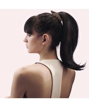 Hapdoo 4Pcs Small Hair Claw Clips for High Ponytail - Strong Hold Matte Banana Clips for Fine Hair - Mini Hair Jaw Clips Styling Accessories - Buy Online on GoSupps.com