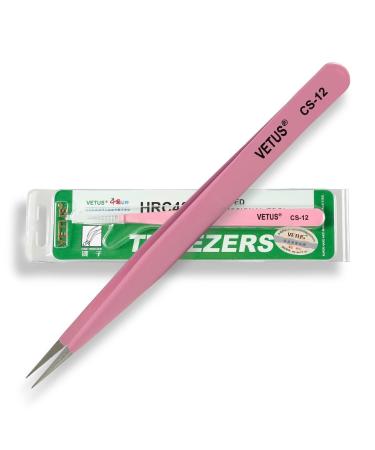 P-Beauty |Vetus eyelashes tweezers for eyelash extensions CS-11 |Ideal suitable for individual eyelashes & volume technology |Including protective cap