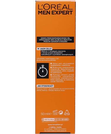 L'Oreal Paris Men Expert Vita Lift Anti-Wrinkle Gel with French Vine Extract - 50ml | Ships Internationally - Buy Online on GoSupps.com