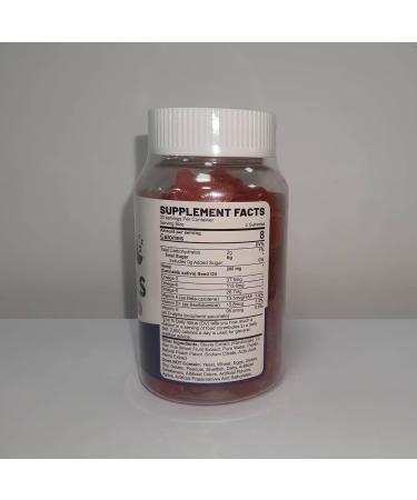HempTotally Hemp Gummies 200mg High Potency Vegan Hemp Oil with Omega 3 6 9 Vitamin A E & B1 Zero Sugar 60 Gummies 30 Servings - Buy Online on GoSupps.com