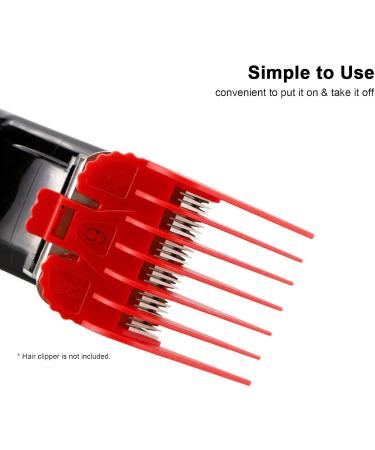 Hair Clipper Combs Guide Kit Plastic Hair Trimmer Guards Attachments Hair Salon Tool Set of 8 PCS - Buy Online on GoSupps.com