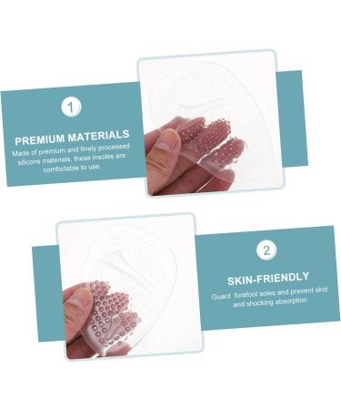 FOMIYES Forefoot Pads - 8 Pairs Metatarsal Support Cushions for Heels & Pumps - Portable Half Shoe Patches for Ladies - Buy Online on GoSupps.com