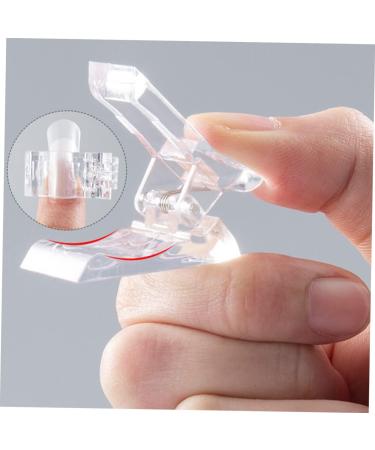 Healeved 1 Set Nail Extension Set Clear Fake Nails Gel De Cejas Transparente Gel for Nails Extension Nail Gel Nail Mold Kit Nail Art Kit Nail Kit Manicure Plastic Double Head Nail Piece 17.8x1.2cm As Shown - Buy Online on GoSupps.com