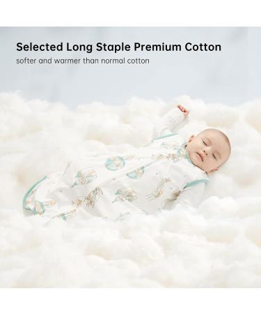 Duomiaomiao Baby Sleeping Bag Swaddle | Premium Cotton | 3-Way Adjustable Wearable Blanket | Butter Soft Sleep Sack for Newborn Babies 0-6 Months | Infant Boy Girl Animal Travel | 66cm - Buy Online on GoSupps.com