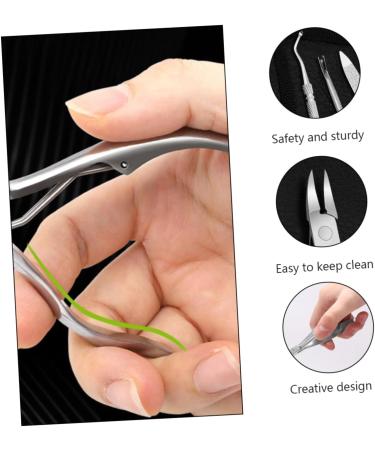 Mikinona 1 Set Manicure 2-piece Set Nail Trimmer Nail Pedicure Tools Manicure Trimmer Nail Care Tool Nail Clippers Trimmer Home Nail Pliers Cuticle Trimmer Stainless Steel 2 Piece Set - Buy Online on GoSupps.com
