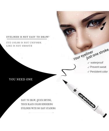 Daeuwiutr Warm Gold Shimmer Eyeshadow Stick & Waterproof Eyeliner Stamp Set - Creamy Eyeshadow Pencil & Liquid Liner for Multidimensional Eye Makeup (03) - 2 Pack - Buy Online on GoSupps.com