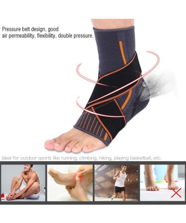 Ankle Support Brace for Women - Compression Breathable Foot Protection & Elasticated Strap for Running - One Size - Buy Online on GoSupps.com