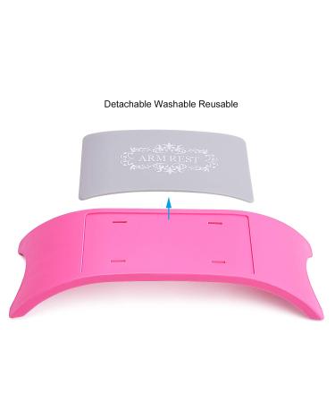 Noverlife Nail Art Silicone Hand Cushion Pillow - Rose Red Manicure Table Mat & Arm Rest for Salon Practice - Buy Online on GoSupps.com