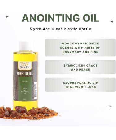 Anointing Oil Myrrh 4 Oz - Holy Oil for Prayers Church Ceremonies & Home Blessings | Symbolizes Grace & Peace - Buy Online on GoSupps.com
