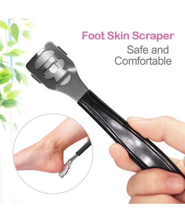 Synchain Professional Pedicure Kit - 22 in 1 Stainless Steel Foot File Scraper for Dead Skin Removal - Callus Remover & Nail Clipper Set - Foot Care Tool for Men and Women - Salon Quality at Home - Buy Online on GoSupps.com