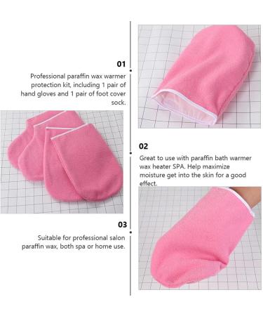 Lurrose Nail Tools & Wax Care | Paraffin Booties & Moisturizing Gloves - 2 Sets for Spa Treatments - Buy Online on GoSupps.com