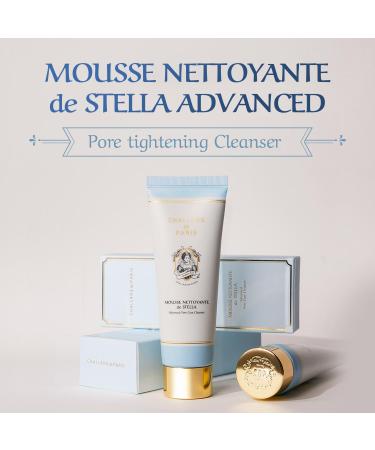 PARIS MOUSSE NETTOYANTE by STELLA ADVANCED | Deep Pore Cleansing Soft Cream Facial Cleanser with EGF & Hydrolyzed Collagen - 100ml 3.38 fl. oz. - Buy Internationally - Buy Online on GoSupps.com