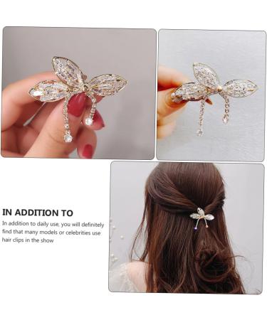 minkissy 1pc Hairpin Party Headdress Hair Accessories Women Hair Clip Clip Delicate Hair Clip Hair Accessory for Women Butterfly-shape Hair Clips Girl Decorate Fashion Rhinestones - Buy Online on GoSupps.com