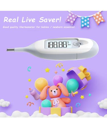 Fast & Accurate Rectal Thermometer for Babies | 10-Second Digital Baby Thermometer for Newborns & Infants - Ideal Home Care Solution - Buy Online on GoSupps.com
