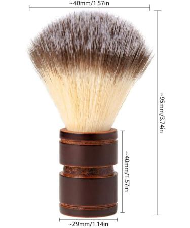 Fenteer Professional Wooden Nylon Hair Shaving Brush | Premium Salon Tool for Barbers & Grooming - Buy Online on GoSupps.com