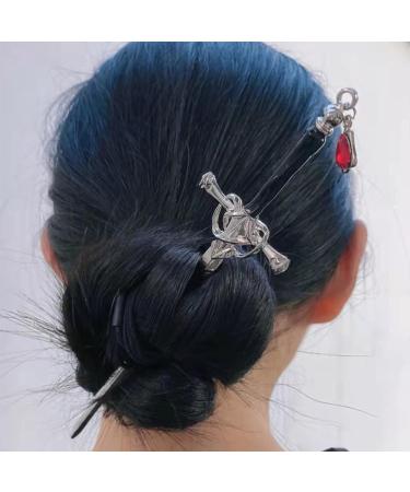 GRHOSE Ancient Style Sword Hair Chopsticks - Chinese Hair Pin Sticks for Women with Long Hair - Black - Buy Online on GoSupps.com