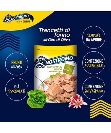 NOSTROMO Slices Tuna In Olive Oil Envelope Kg.1 Seasoning - Made In Italy - Buy Online on GoSupps.com