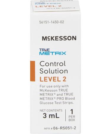 Mckesson True Metrix Blood Glucose Control Solution Level 2 - 3mL Vial | 1 Count - Buy Online on GoSupps.com