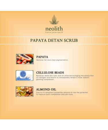 Papaya De tan Face & Body Scrub Organic 100 Gm - Buy Online on GoSupps.com