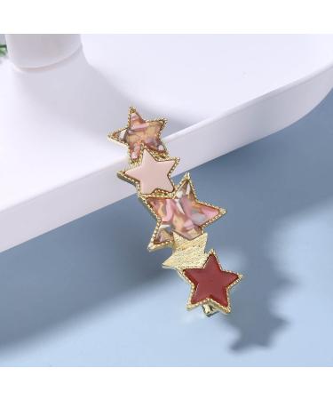 Yheakne Heart Hair Clip - Cute Pink Star Hair Accessory for Women & Girls | International Shipping Available - Buy Online on GoSupps.com