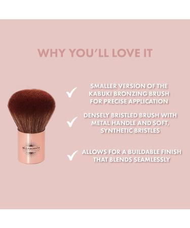 Bellamianta Luxury Baby Kabuki Bronzing Brush - Buy Online on GoSupps.com