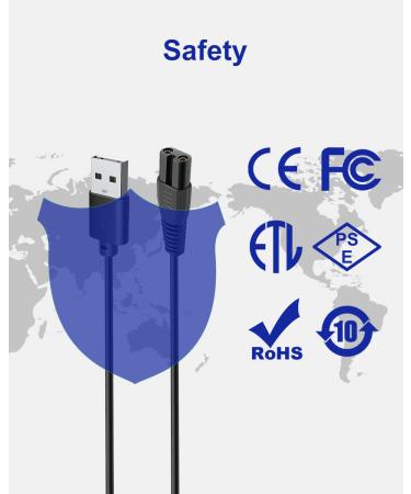 Buy Nuijino USB Charging Cable for Skull Shaver - 5V Charger & 3.3ft Power Cord for Electric Grooming Kits - International Shipping Available - Buy Online on GoSupps.com
