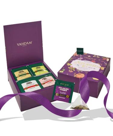 VAHDAM Assorted Tea Bags Sampler - 40 Flavors Variety Pack - Herbal, Green, Chai, Black Tea Assortment - Gift Set - Buy Online on GoSupps.com