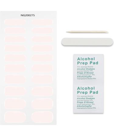 JMEOWIO Gel Nail Stickers Cream Light Pink Semi Cured Gel Nail Strips Wraps UV/LED Nail Supplies Nail Art Design Decoration Accessories - Buy Online on GoSupps.com