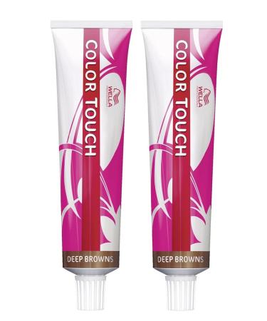 WELLA Color Touch 44/65 Medium Brown Intense Violet Red 2 oz (59.15 ml) Ammonia-free Semi-permanent Hair Color Cream