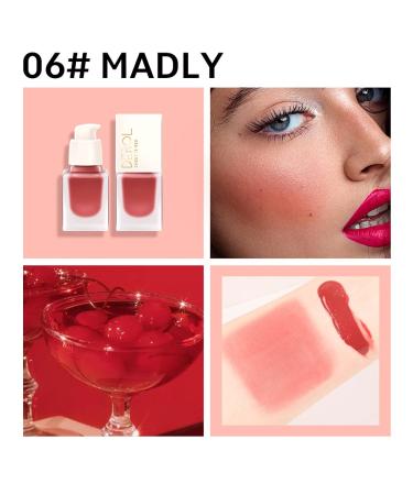 SHEEYOON Love Me Silky Liquid Rouge - Delicate Moist Texture for Natural Cheek Color (06#Madly) | Easy Application | International Shipping - Buy Online on GoSupps.com