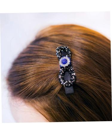 LALAFINA 50pcs Exquisite Tie Metal Hairband Sew Rhinestones Dress Abs Craft Blue Hairpin Ornament DIY Blue 1*0.5cm - Buy Online on GoSupps.com
