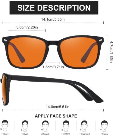 Okany Blue Light Blocking Glasses Women Men Lightweight TR90 Eyeglasses Blue Light Glasses Computer Glasses for Women & Men Orange - Buy Online on GoSupps.com