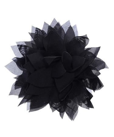 KABELIFE hair clip hair claw with flowers hair clip hair clip hair accessories women ladies girls (black)