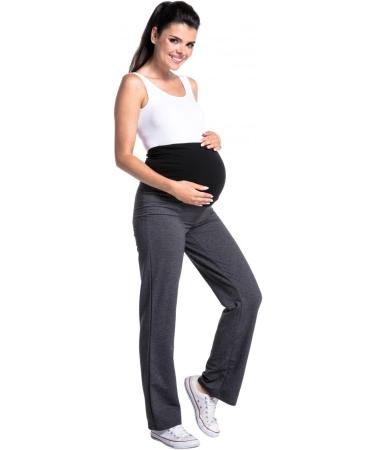 Zeta Ville Women's Pregnancy Pants - 691c Graphite Melange - Medium Length - Buy Online on GoSupps.com