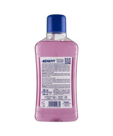 Benefit Antibacterial Mouthwash 500ml - Defend Teeth & Gums Reduce Plaque Strengthen Teeth | Total Care for Oral Health - Buy Online on GoSupps.com