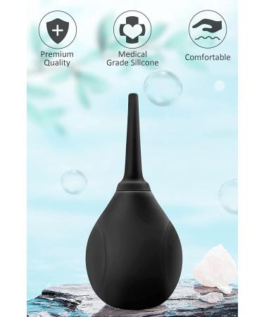 Sensivo Anti-Backflow Enema Bulb Kit - Leak Proof Comfortable Silicone Douche for Men and Women - 14.95oz Butt Cleaner Male Douche - Buy Online on GoSupps.com