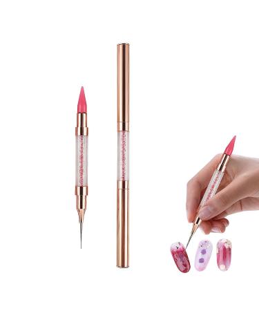 Dual End Rhinestone Pen Tool Nail Rhinestone Picker Dotting Tool Diamond Painting Dotting Pen Nail Art Dotting Pen Pick Up Applicator Dual Tips Dotting Pen Beads for DIY Nail Art Crafts (G)