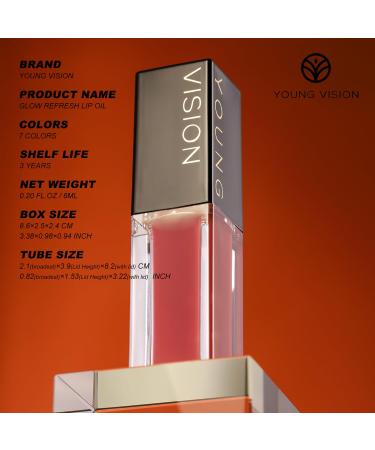 YOUNG VISION Lip Glow Oil - Moisturizing Lip Gloss with Jojoba Seed Oil for Plump Luscious Lips - International Shipping Available - Buy Online on GoSupps.com