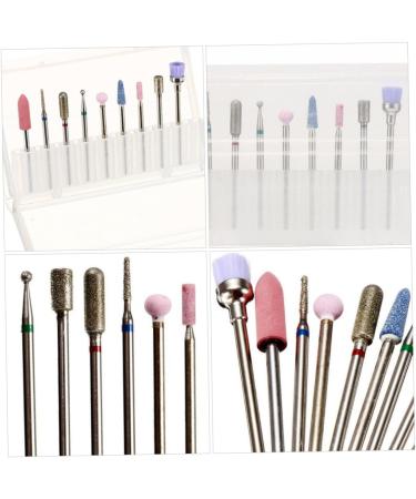 Beaupretty nail set cuticle drill bits Acrylic Nails Drill Bit professional nail drill diamond drill bits nail drill bits nail file nails kit nail dip kit metal nail - Buy Online on GoSupps.com