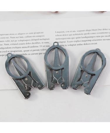 Buy Foldable Stainless Steel Eyebrow Scissors & Nose Hair Trimmer - Perfect Beauty Tool for Beard Mustache & Eyelash Care | International Shipping - Buy Online on GoSupps.com