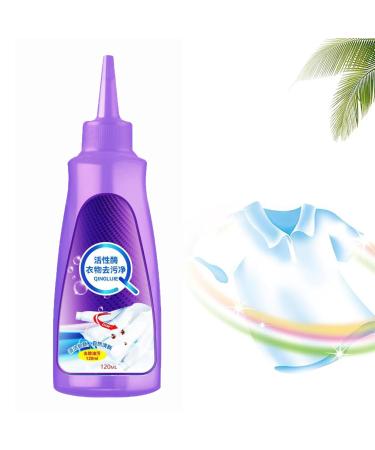 Active Enzyme Laundry Stain Remover Active Enzyme Clothing Stain Remover 2023 New Enzyme Fast Laundry Stain Remover Enzyme Stain Remover for Clothes 120ML (1PC)