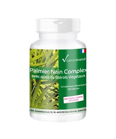 Dwarf Palm Complex - 180 capsules for 1/2 year with plant sterols beta-sitosterol lycopene Opuntia Ficus Indica selenium and zinc - high dose | Vitamintrend