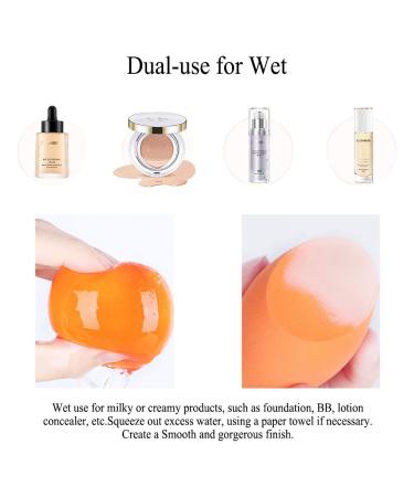 BAIMEI Makeup Sponges & Kabuki Brush Set - Latex-Free Dual Use Beauty Blender for Flawless Powder & Liquid Foundation Application - Buy Online on GoSupps.com