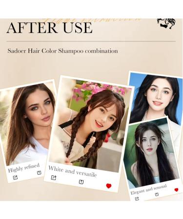 Baorder Black hair color shampoo 3in1 for colored hair of women and men covers gray hair longlasting color and immediate natural effect 400 ml black 400 ml 1er Pack - Buy Online on GoSupps.com