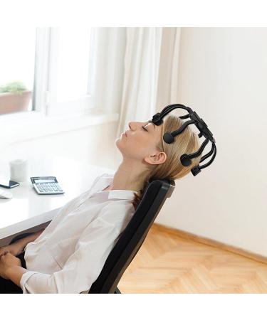Ultra Scalp Massager Octopus - Electric Head Massage Device for Deep Relaxation | 10 Vibrating Contacts | Upgrade Black - Buy Online on GoSupps.com